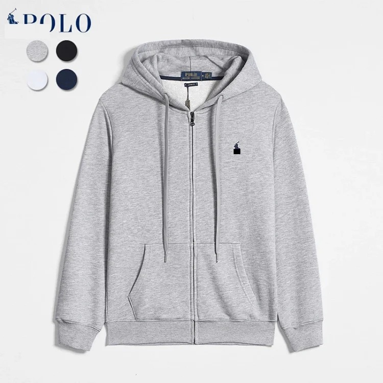 Ralph Lauren sweatshirt autumn and winter style jacket fashionable long-sleeved zipper cardigan