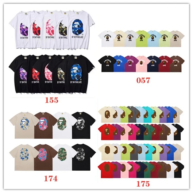 2024 Japanese style 4 high-definition printed short-sleeved cartoon large short-sleeved men and women couples casual high street Harajuku style T