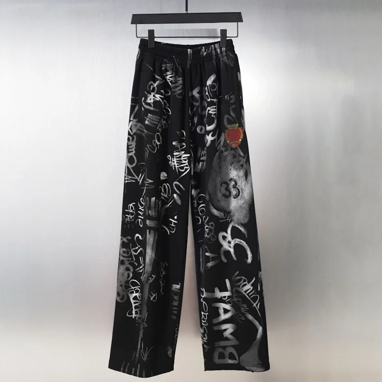 Graffiti hooded sweatshirt set
