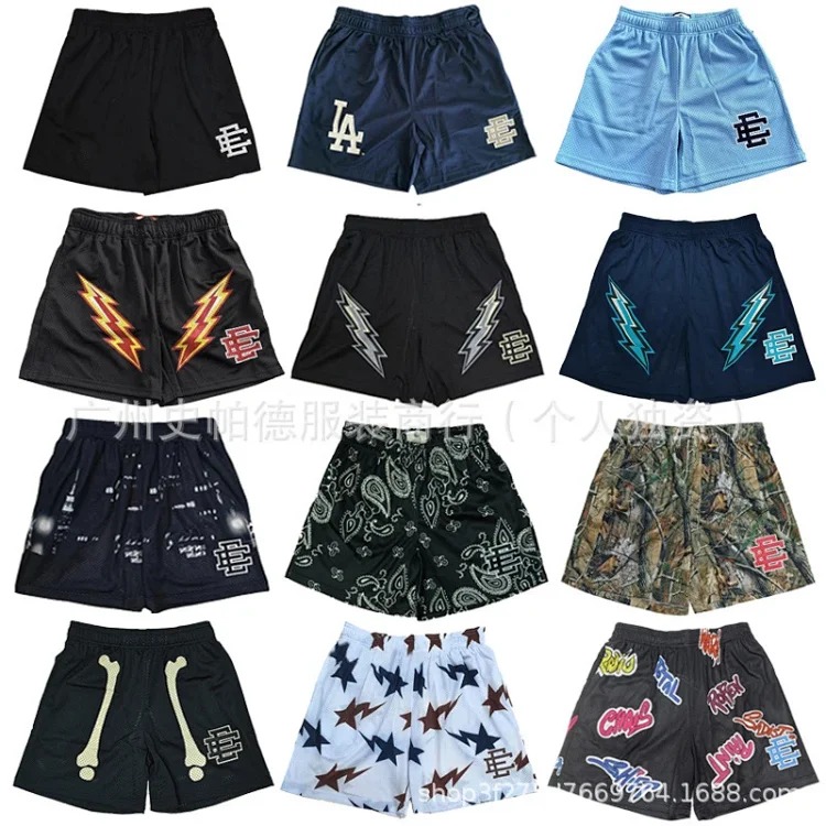 Eric Emmanuel EE American shorts summer fitness sports jogging training mesh quick-drying casual shorts