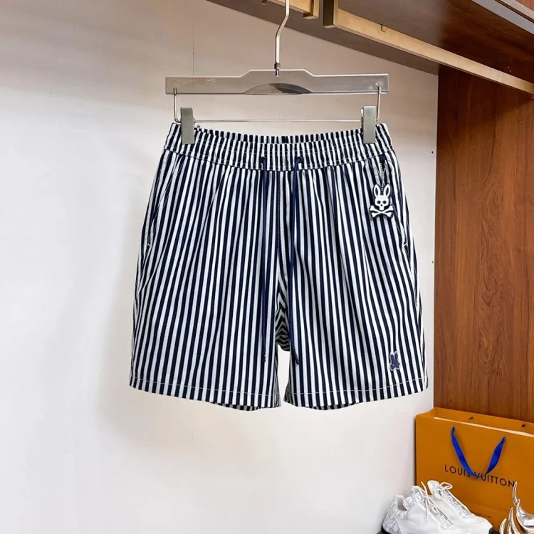 Skeleton Rabbit Psycho Bunny Surf Casual Beach Pants Micro-elastic Patterned Quick-drying European and American Style Men's Home Shorts