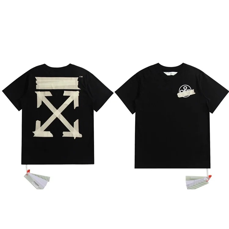 OFF-OW short-sleeved loose T-shirt for men and women for couples image 4