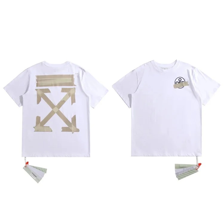 OFF-OW short-sleeved loose T-shirt for men and women for couples image 5