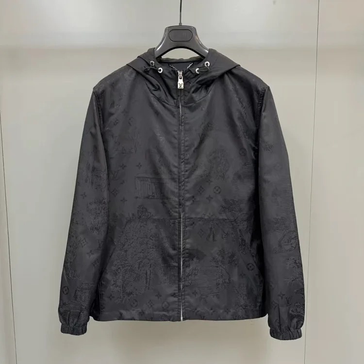 Dark pattern jacquard reversible jacket, 1:1 original