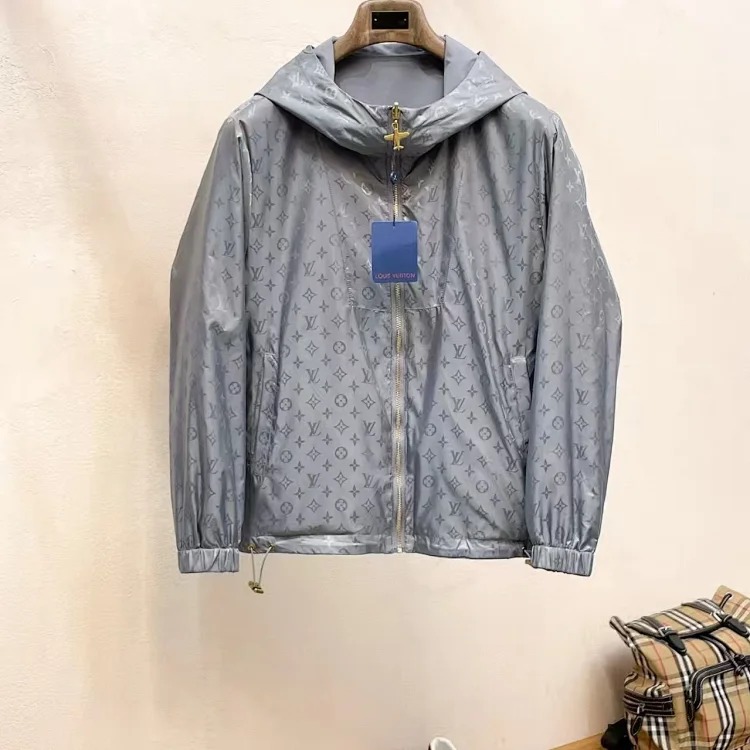 Dark pattern jacquard reversible jacket, 1:1 original