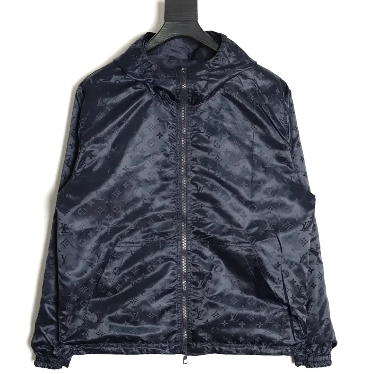 Dark pattern jacquard reversible jacket, 1:1 original