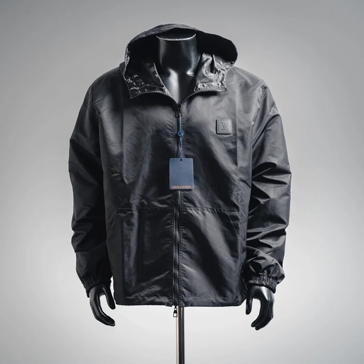 Dark pattern jacquard reversible jacket, 1:1 original