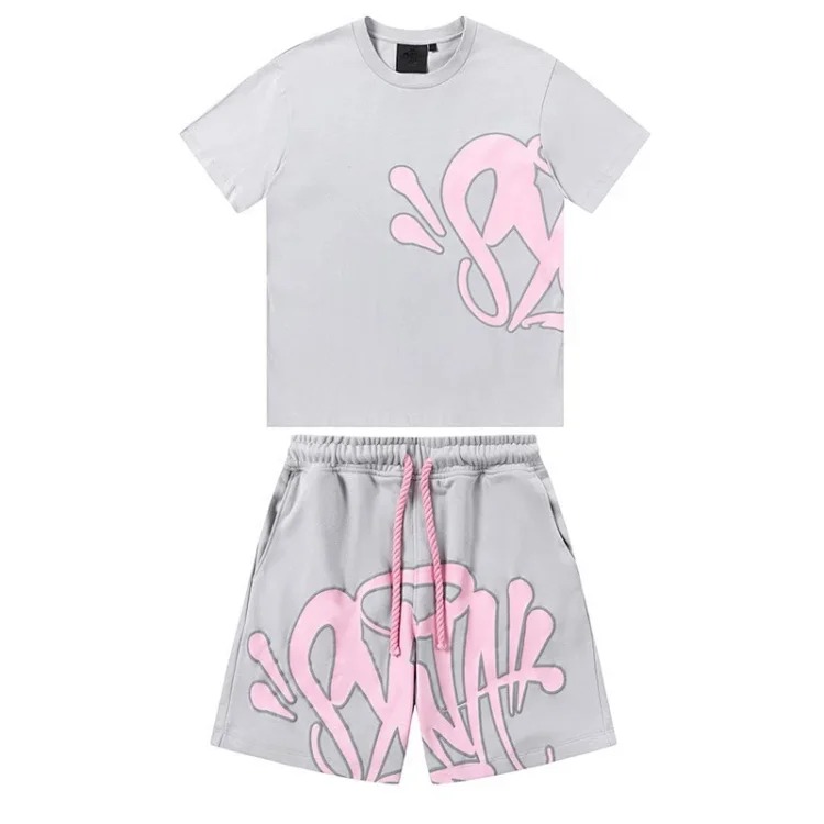 Syn American loose short-sleeved shorts for men and women trendy hip-hop street couple casual suits
