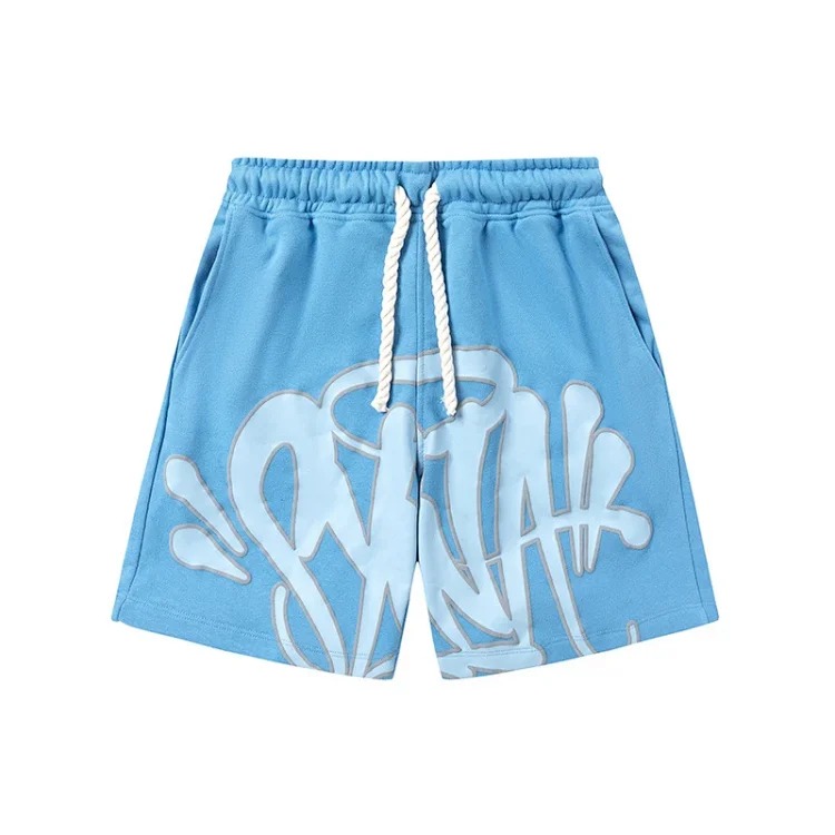 Syn American loose short-sleeved shorts for men and women trendy hip-hop street couple casual suits