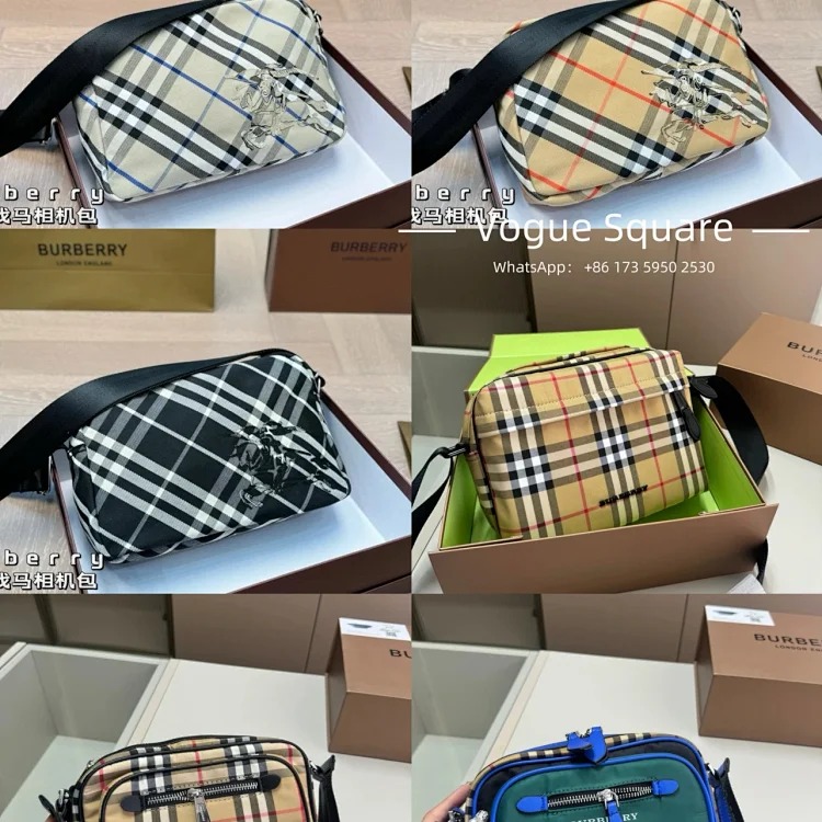 Burberry Check camera bag