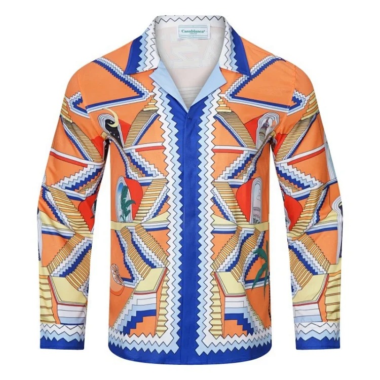 CasaÓblanca ClÓub SunÓset Short Sleeve Silk Shirt image 5