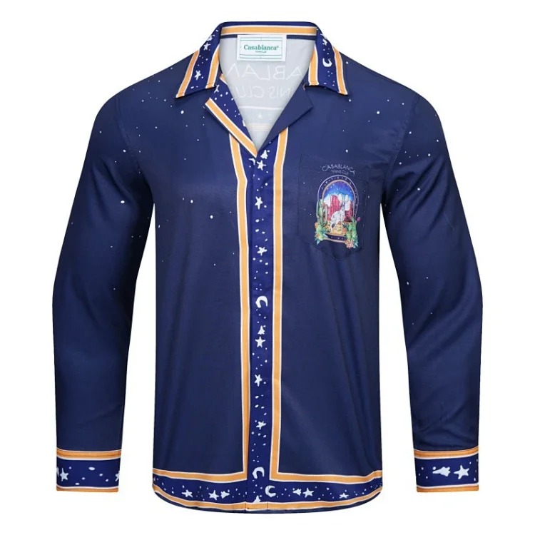 CasaÓblanca ClÓub SunÓset Short Sleeve Silk Shirt image 6
