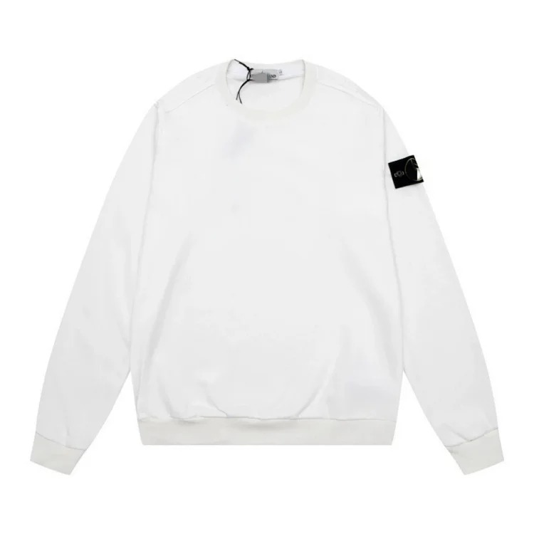 RS30 solid color round neck badge long-sleeved sweatshirt pullover sweatshirt for men and women collection