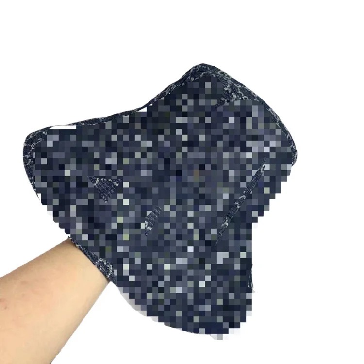 Louis Vuitton 2023 small letter correct presbyopic big brim denim fisherman hat women's spring and summer sun protection hat light
