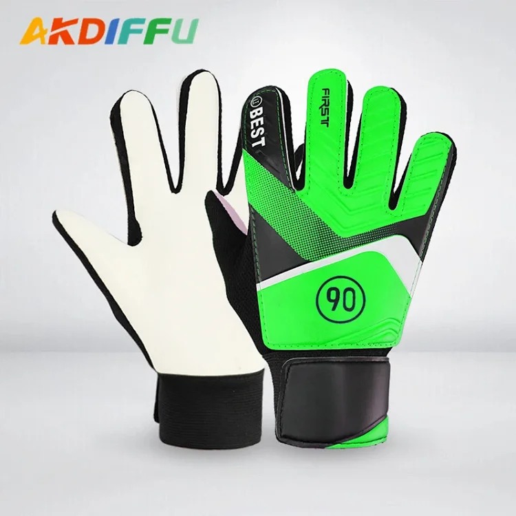 Manufacturer wholesale children's football goalkeeper gloves, latex anti-collision goalkeeper gloves, hand guards and anti-collision drop shipping