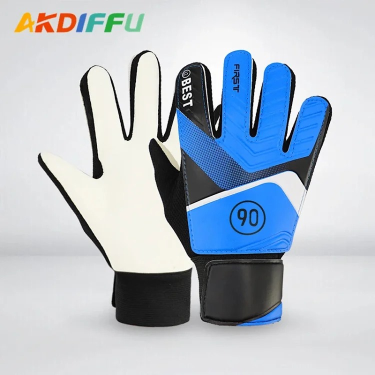 Manufacturer wholesale children's football goalkeeper gloves, latex anti-collision goalkeeper gloves, hand guards and anti-collision drop shipping