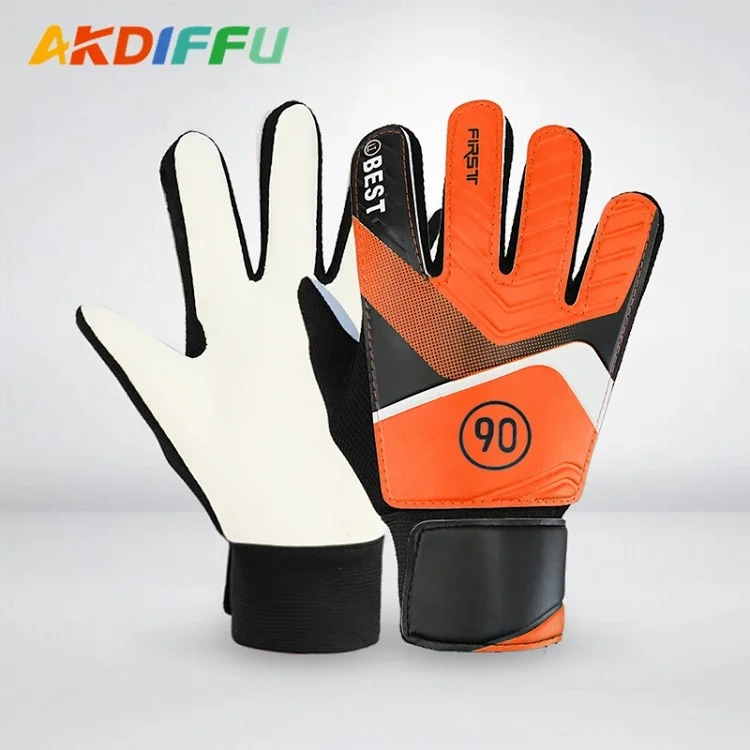 Manufacturer wholesale children's football goalkeeper gloves, latex anti-collision goalkeeper gloves, hand guards and anti-collision drop shipping