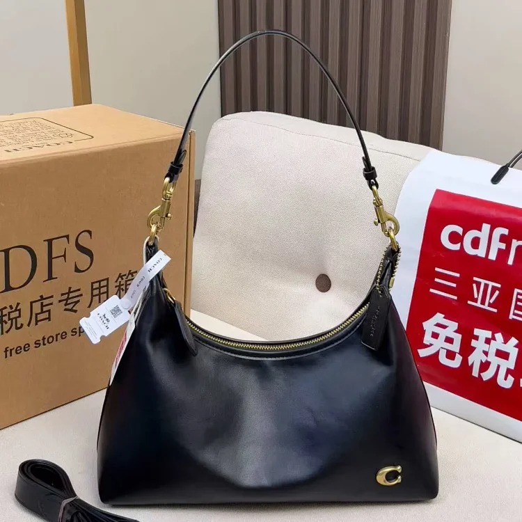 Koujia's new high Juliet Juliet retro half-moon oil wax genuine leather armpit bag handbag crossbody bag