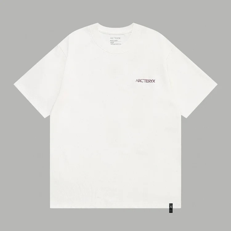 Ar print short sleeve t-shirt