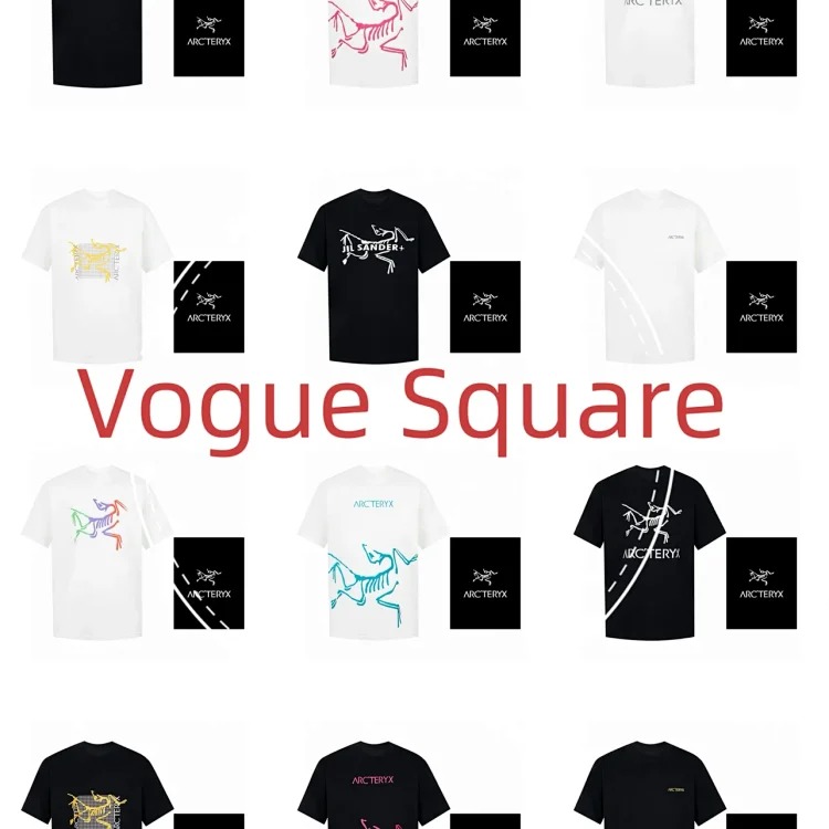 Ar print short sleeve t-shirt