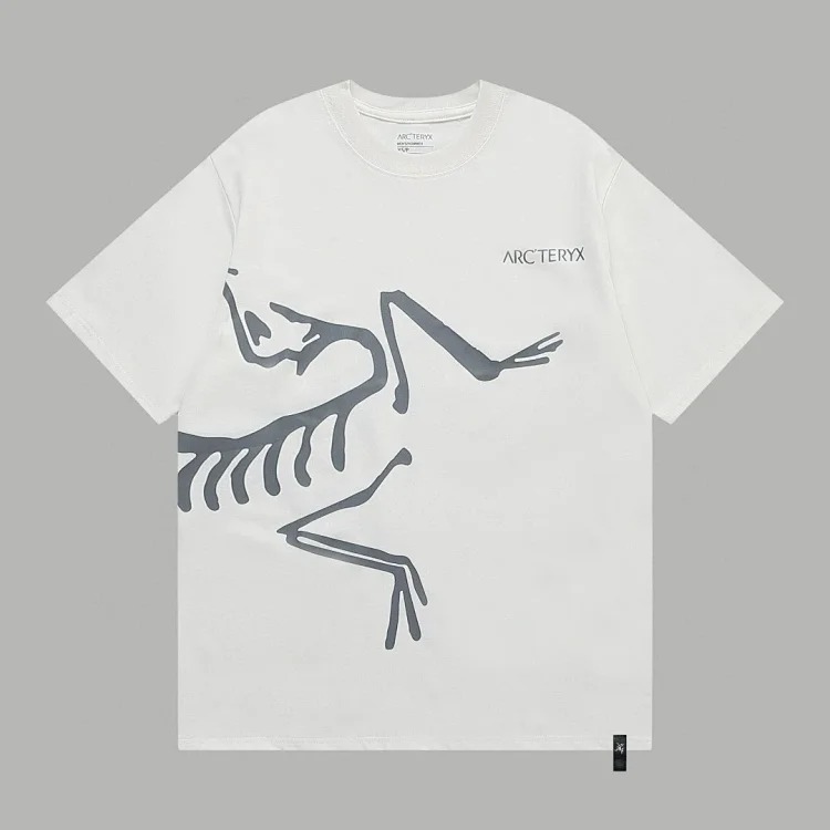 Ar print short sleeve t-shirt