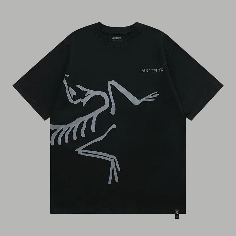 Ar print short sleeve t-shirt
