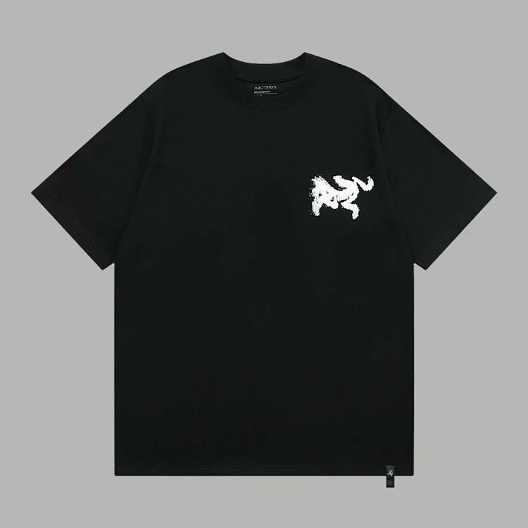 Ar print short sleeve t-shirt