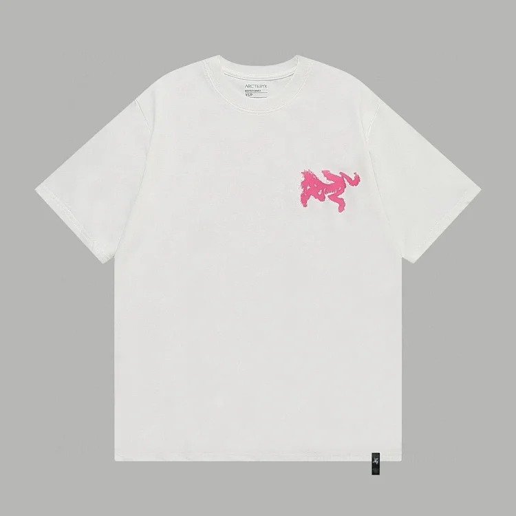 Ar print short sleeve t-shirt