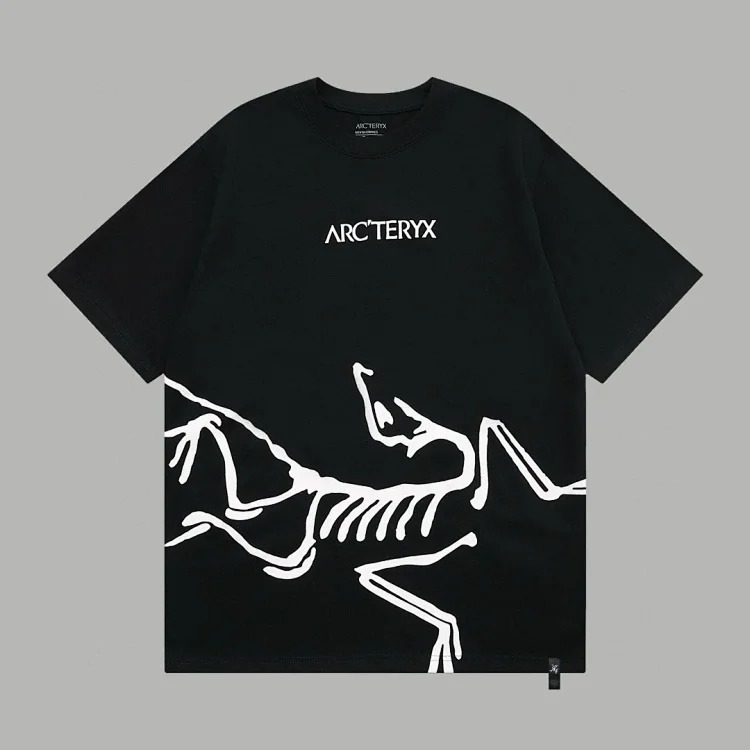 Ar print short sleeve t-shirt