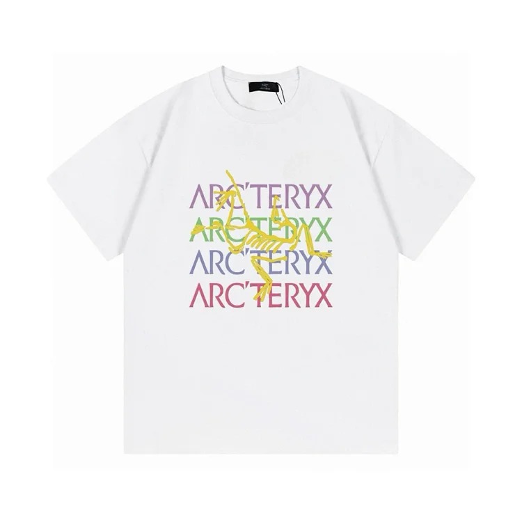 Ar print short sleeve t-shirt