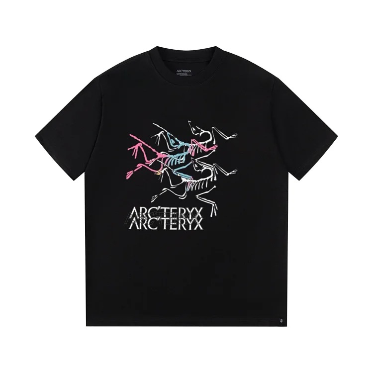 Ar print short sleeve t-shirt
