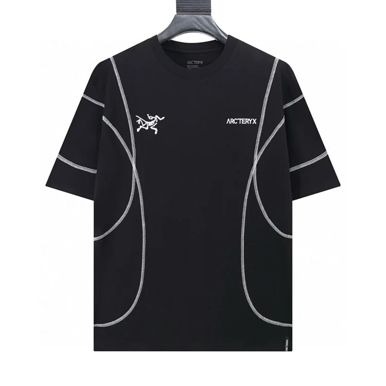Ar print short sleeve t-shirt