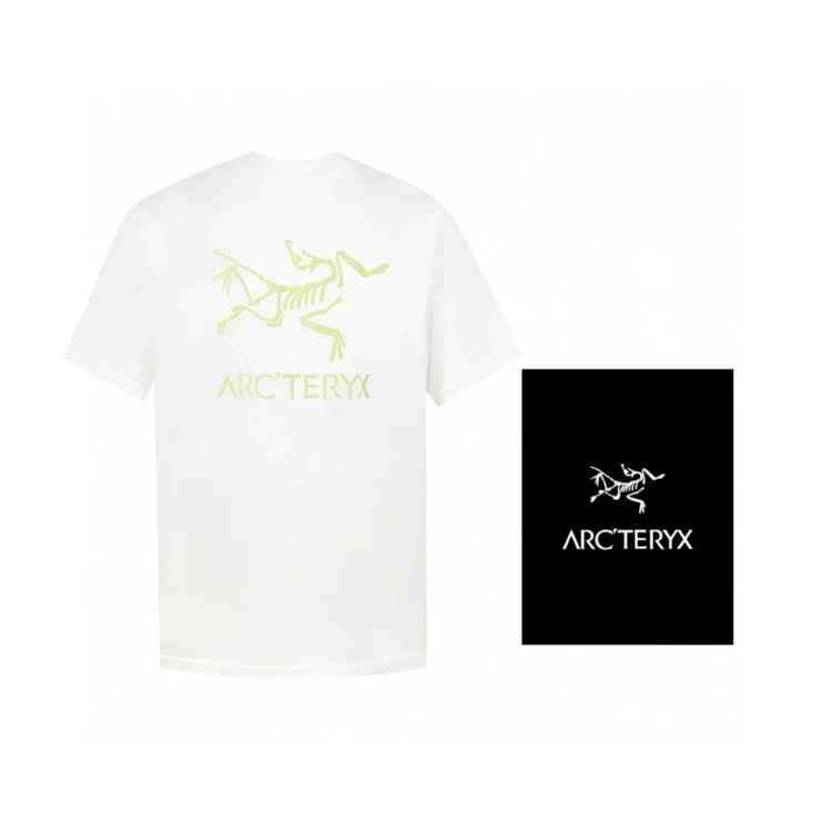 Ar print short sleeve t-shirt