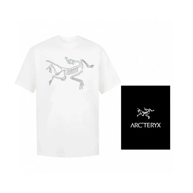 Ar print short sleeve t-shirt