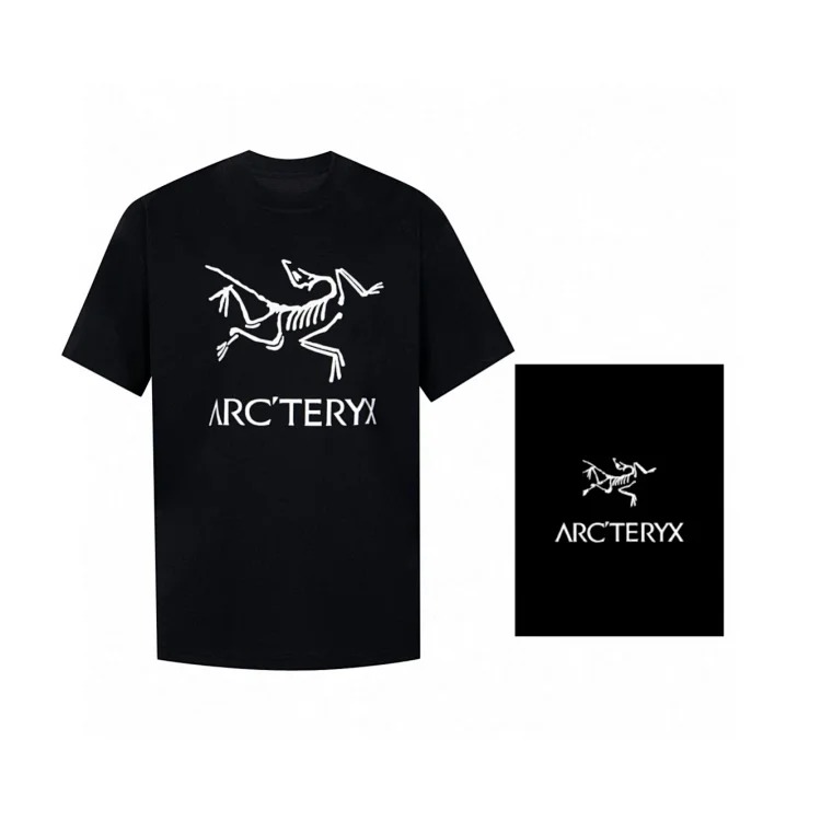 Ar print short sleeve t-shirt