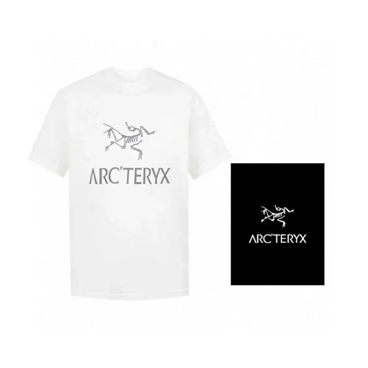 Ar print short sleeve t-shirt