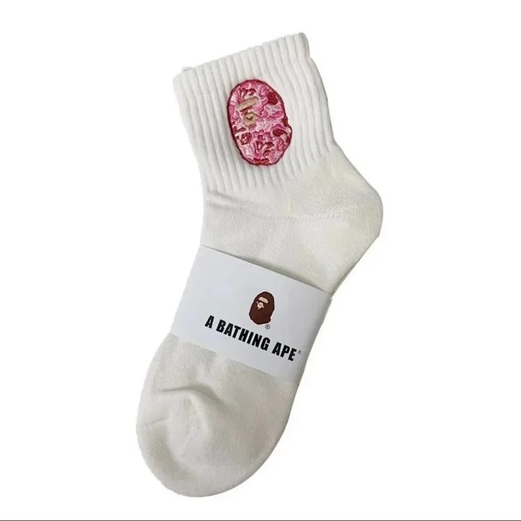 BAPE high-top cotton socks