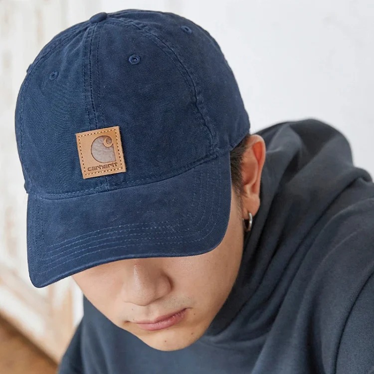 Carhartt retro baseball hat washed material peaked cap couple men and women casual spring and summer sunshade soft top trendy brand