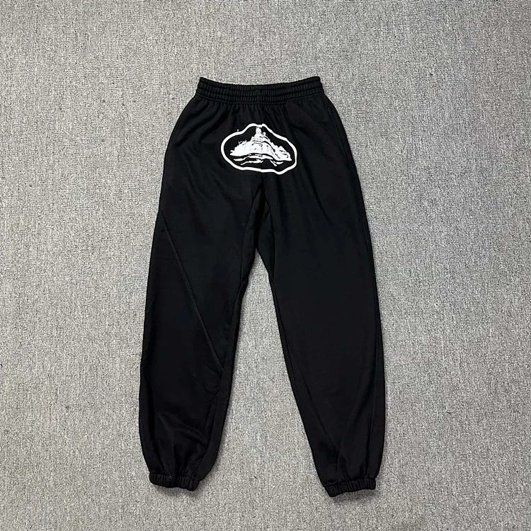 Corteiz Alcatraz velvet hooded sweatshirt street hip-hop fashion set simple versatile sports sweatpants trendy image 3