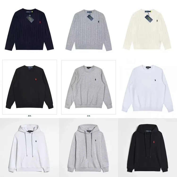 Fashionable and versatile sweatshirt with knitted sweater underneath (TOP quality