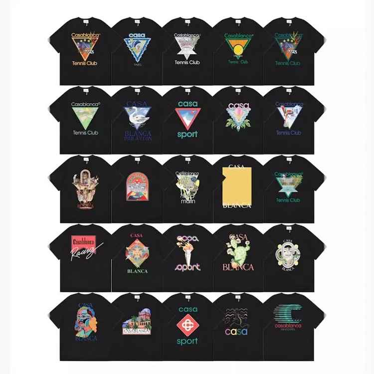 Men's and women's loose short sleeves