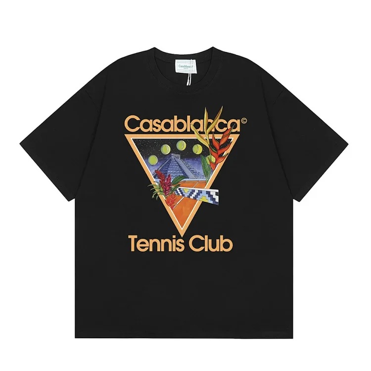 Men's and women's loose short sleeves image 2