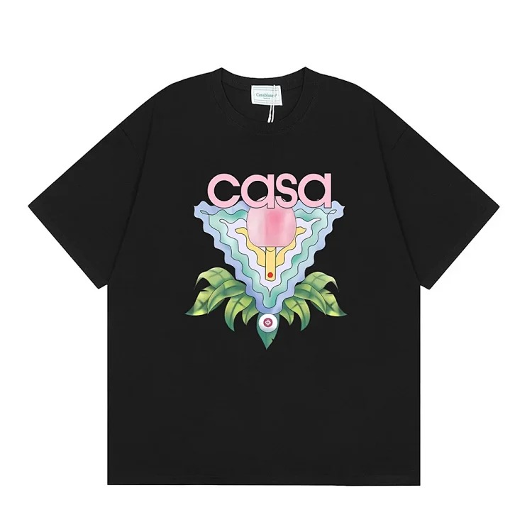 Men's and women's loose short sleeves image 6