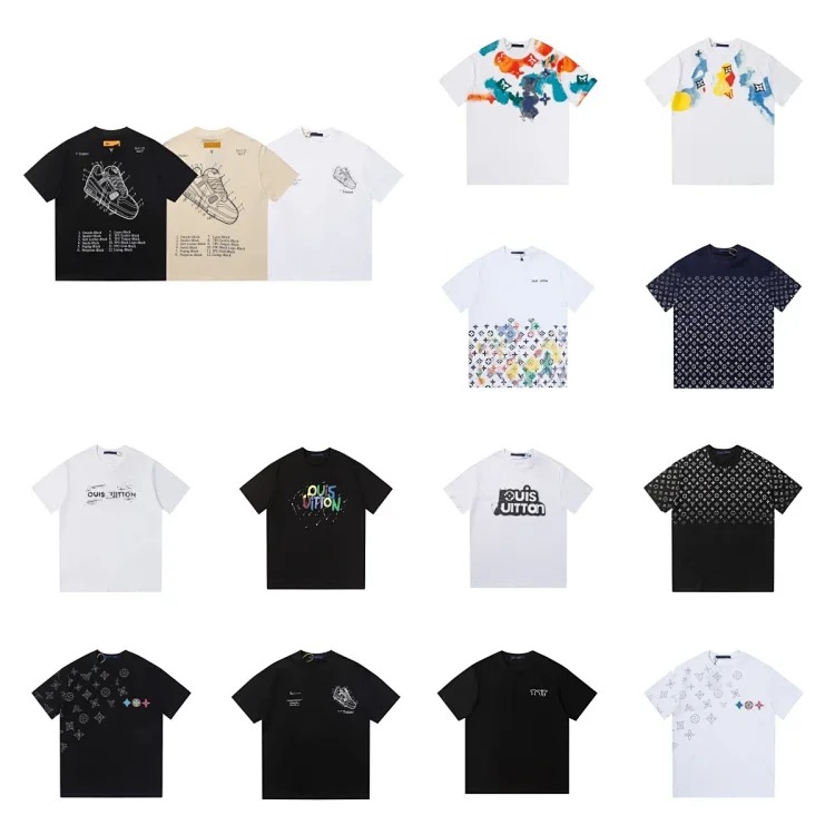 Cross-border new men and women same style casual personalized loose printed men and women couple wear ins short-sleeved T-shirt