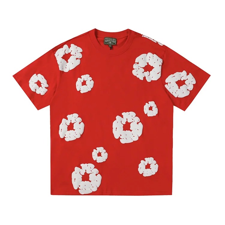 Flower short sleeve shorts cotton