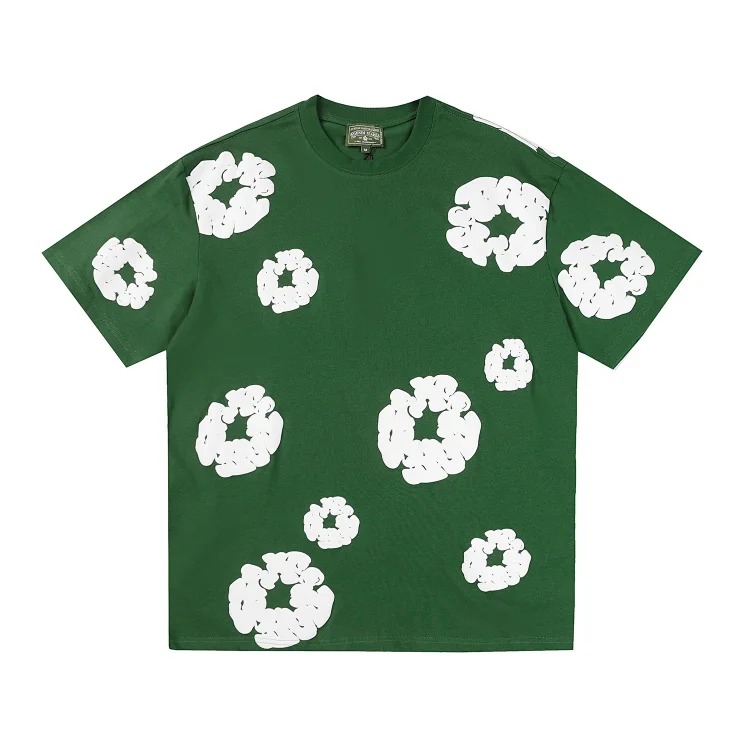 Flower short sleeve shorts cotton