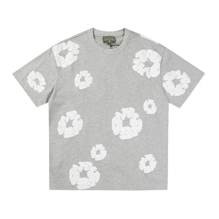 Flower short sleeve shorts cotton