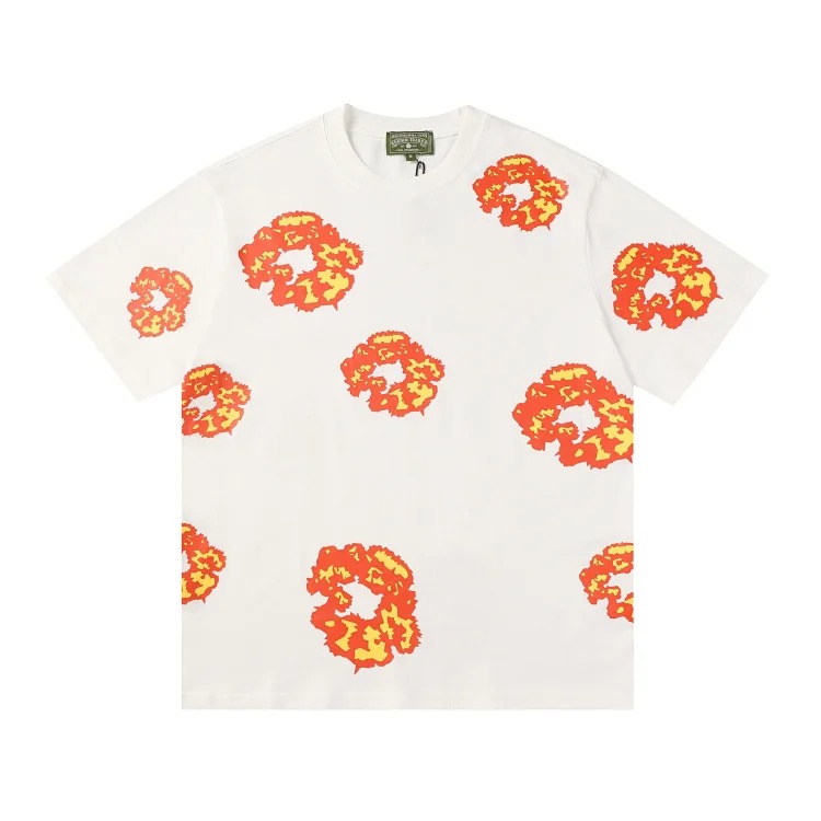 Flower short sleeve shorts cotton