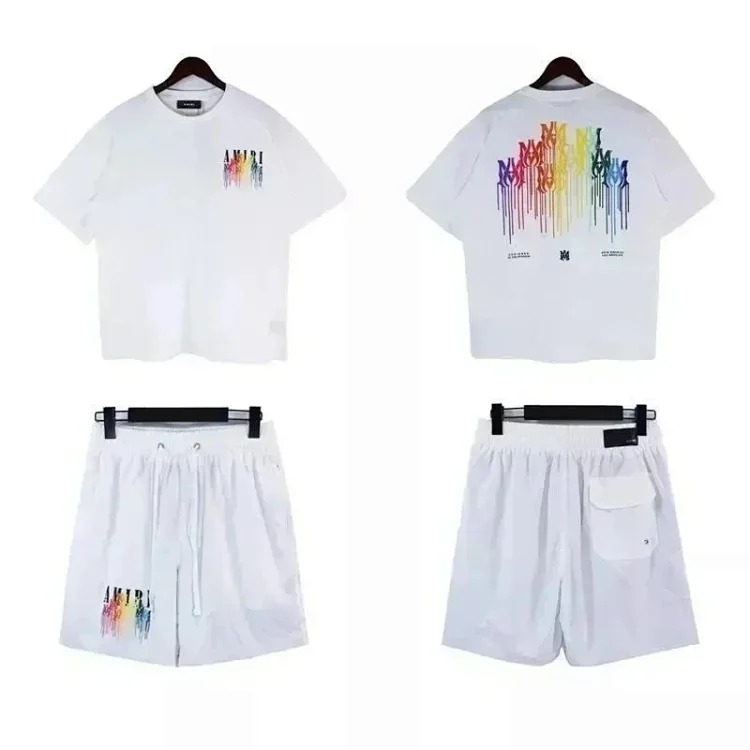 New fashionable and versatile short-sleeved sweatshirt suit-gs image 5
