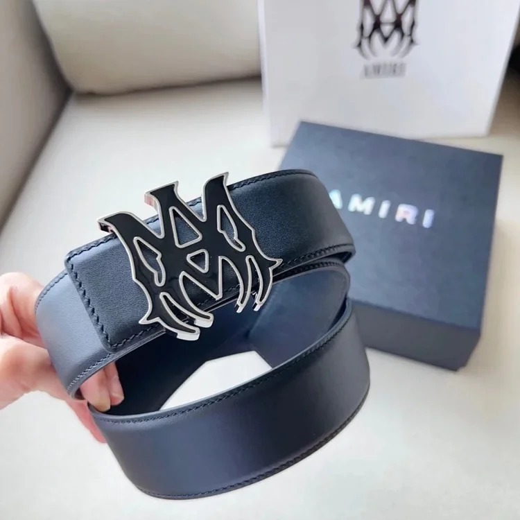 Ax double-sided cowhide belt with image 2